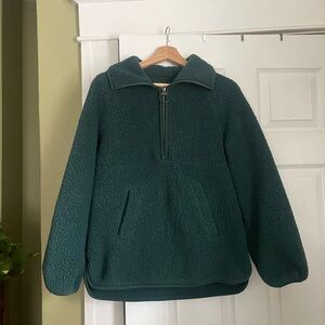 Madewell Forest Green women’s Fleece Jacket